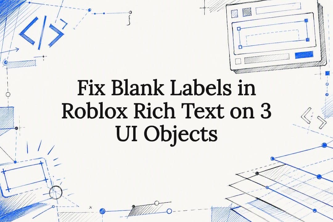 Fix Blank Labels in Roblox Rich Text on 3 UI Objects