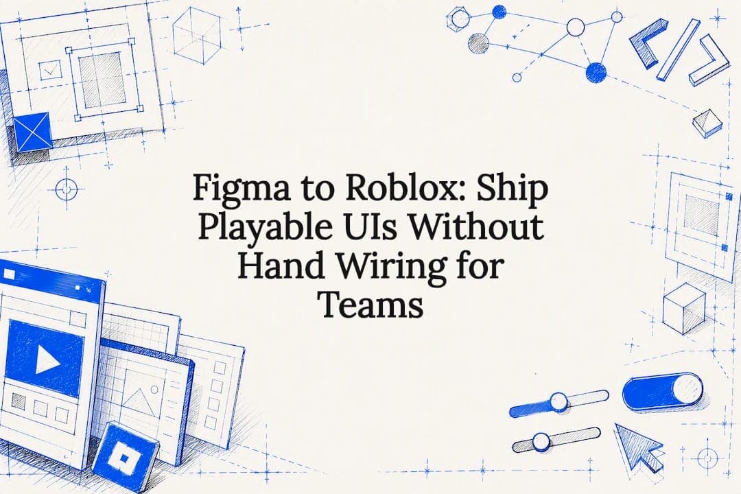 Figma to Roblox: Ship Playable UIs Without Hand Wiring for Teams
