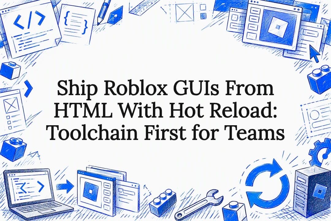 Ship Roblox GUIs From HTML With Hot Reload: Toolchain First for Teams